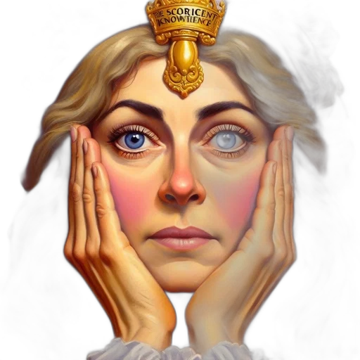crown, face, mask, jewelry, concept art, photorealistic, fantasy art, 3d render transparent PNG cut-out