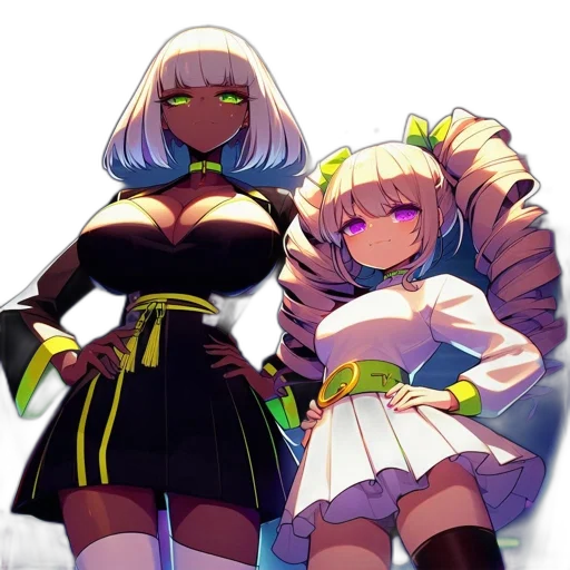dress, staff, robot, pixel art, concept art, anime, cyberpunk, neon lights transparent PNG cut-out