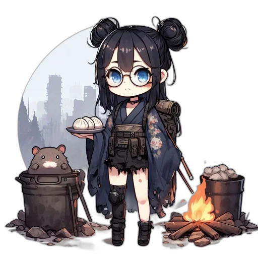 staff, weapon, anime, fantasy art, concept art, pixel art, fire, night transparent PNG cut-out