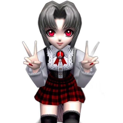 staff, pixel art, anime, concept art, 3d render, animated, female, character transparent PNG cut-out