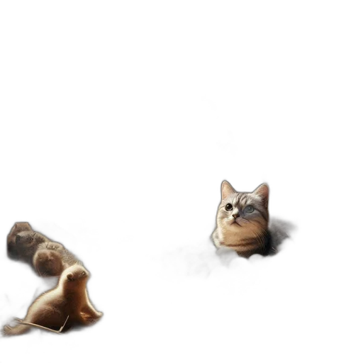 animal, creature, shoes, weapon, concept art, pixel art, 3d render, photorealistic transparent PNG cut-out