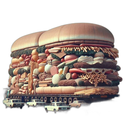 food, crown, hat, jewelry, 3d render, photorealistic, concept art, pixel art transparent PNG cut-out
