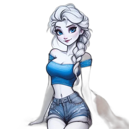 dress, fantasy art, cartoon, concept art, watercolor, blue, monochrome, pastel transparent PNG cut-out