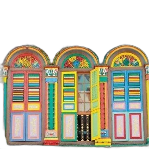building, furniture, jewelry, 3d render, concept art, city street, colorful, neon transparent PNG cut-out