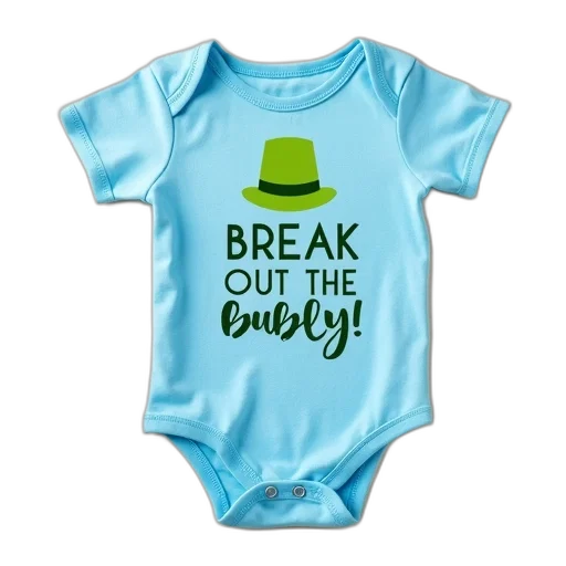 bottle, baby, blue, onesie, graphic, design, reads, break transparent PNG cut-out