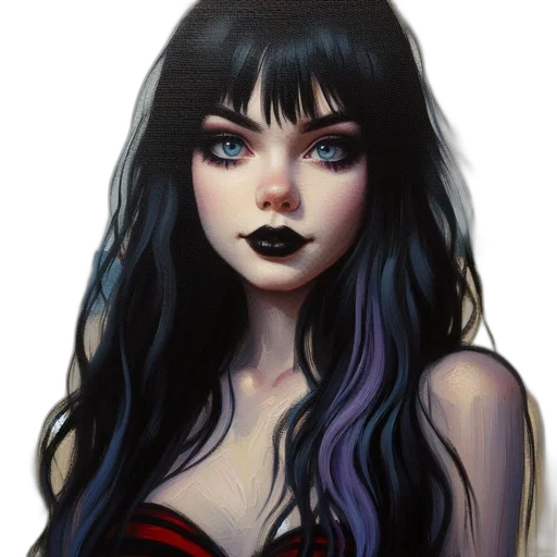 face, dress, fantasy art, comic book art, concept art, photorealistic, dark, monochrome transparent PNG cut-out