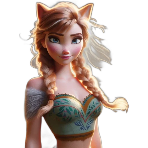 dress, fantasy art, 3d render, concept art, photorealistic, animated, humanoid, fox transparent PNG cut-out