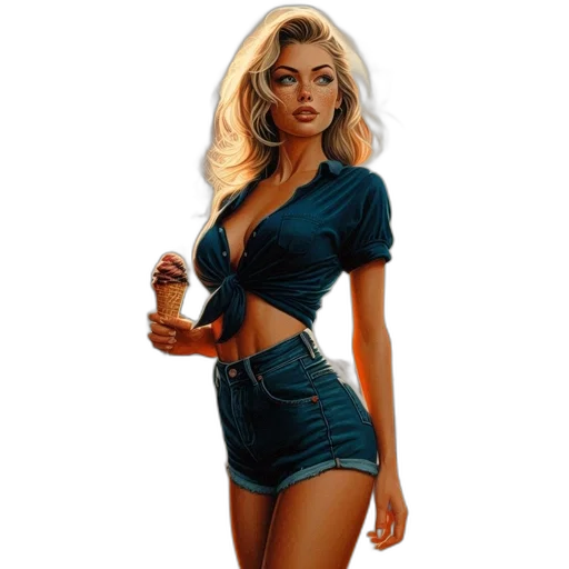 dress, jewelry, staff, photorealistic, comic book art, concept art, fantasy art, neon lights transparent PNG cut-out