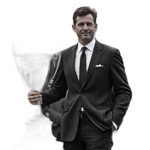 staff, jacket, photorealistic, concept art, man, pinstripe, suit, standing transparent PNG cut-out