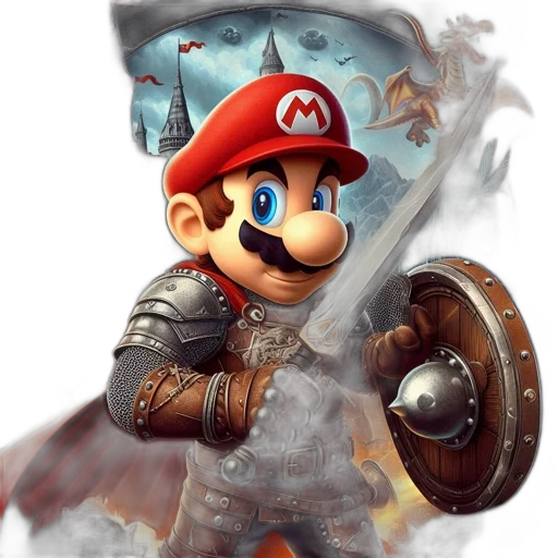 sword, weapon, staff, concept art, fantasy art, 3d render, pixel art, mario transparent PNG cut-out