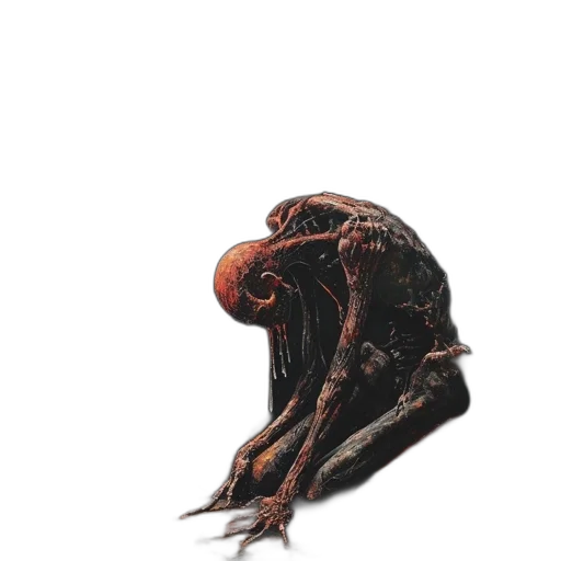 creature, mask, animal, hair, concept art, 3d render, photorealistic, foreground transparent PNG cut-out