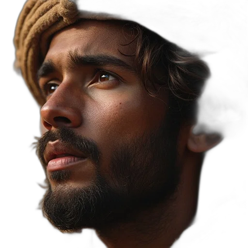 face, hat, crown, staff transparent PNG cut-out