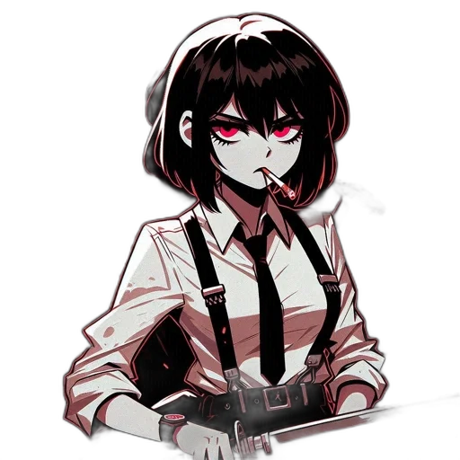 staff, jacket, weapon, robot, pixel art, anime, concept art, comic book art transparent PNG cut-out