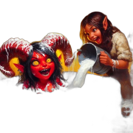 creature, dragon, mask, concept art, fantasy art, pixel art, oil painting, snow transparent PNG cut-out