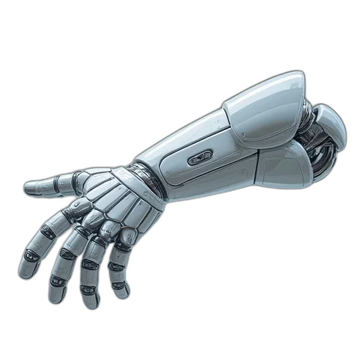 robot, weapon, 3d render, cyberpunk transparent PNG cut-out
