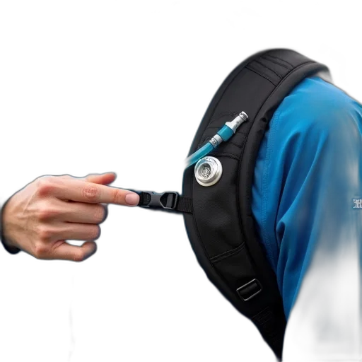 jacket, staff, umbrella, weapon, 3d render, concept art, cyberpunk, photorealistic transparent PNG cut-out