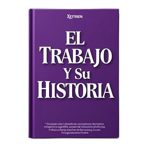 book, cover, purple, background, white, text, reads, trabajao transparent PNG cut-out