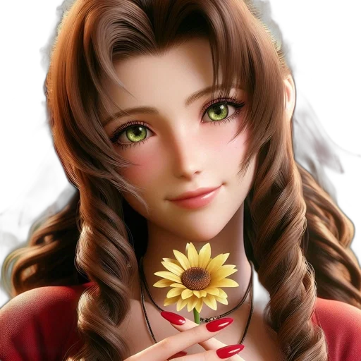 flower, face, crown, jewelry, photorealistic, fantasy art, anime, oil painting transparent PNG cut-out