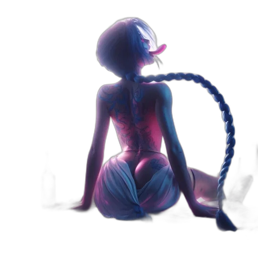 robot, creature, dress, bottle, concept art, 3d render, watercolor, fantasy art transparent PNG cut-out