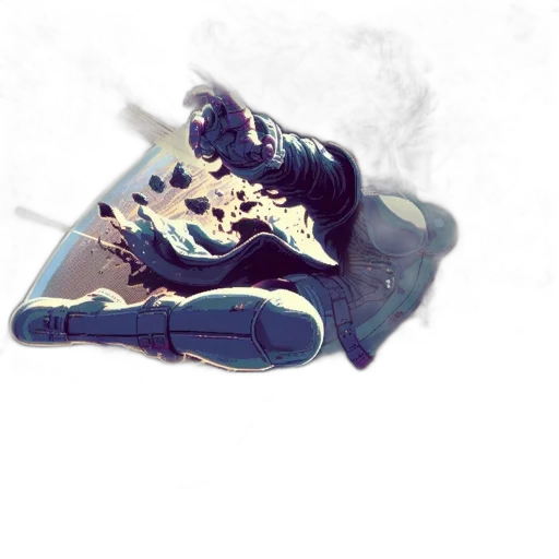 shoes, weapon, robot, dragon, 3d render, concept art, photorealistic, watercolor transparent PNG cut-out
