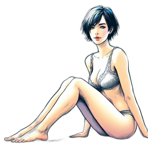 dress, concept art, comic book art, photorealistic, watercolor, blue, monochrome, pastel transparent PNG cut-out