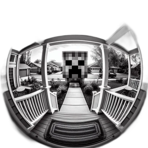 robot, building, crown, face, 3d render, pixel art, photorealistic, cartoon transparent PNG cut-out