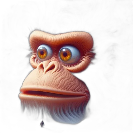 creature, face, animal, mask, concept art, photorealistic, 3d render, fantasy art transparent PNG cut-out