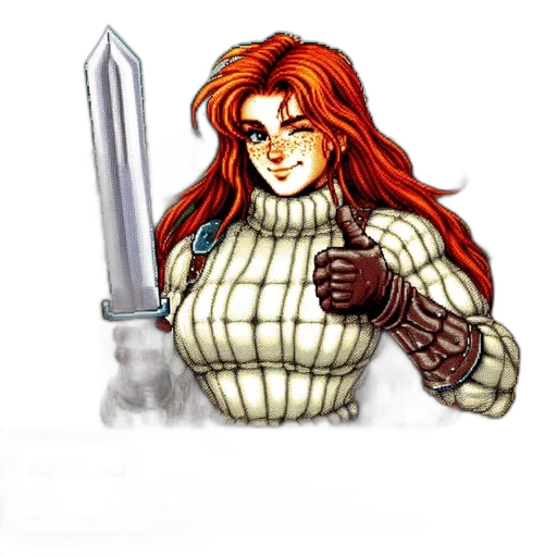 sword, weapon, staff, jewelry, pixel art, concept art, comic book art, fantasy art transparent PNG cut-out