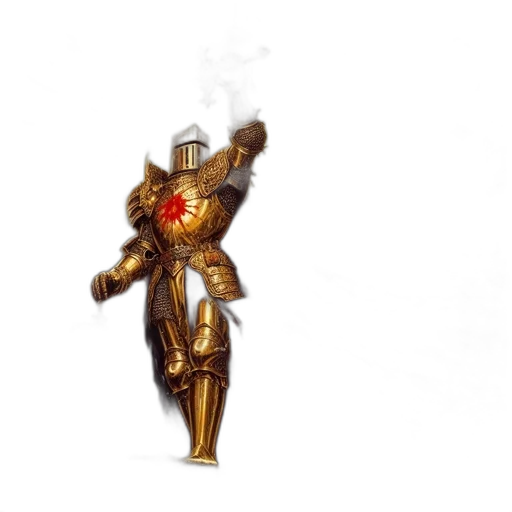 robot, staff, sword, weapon, concept art, fantasy art, pixel art, 3d render transparent PNG cut-out