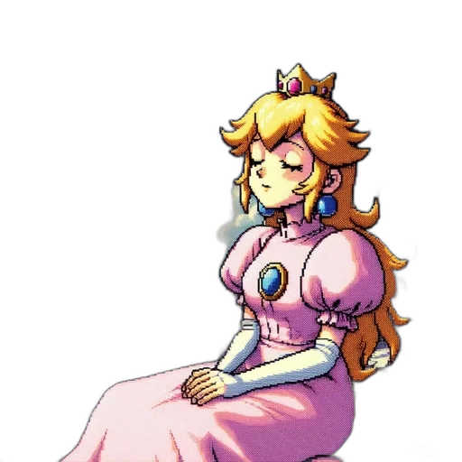 dress, crown, staff, jewelry, pixel art, concept art, watercolor, vaporwave transparent PNG cut-out
