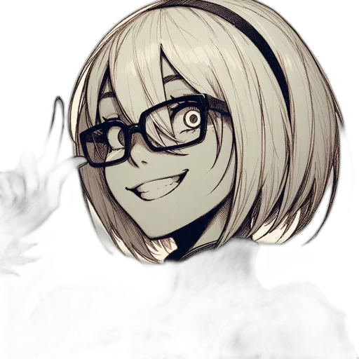 face, mask, hair, staff, anime, cartoon, concept art, photorealistic transparent PNG cut-out