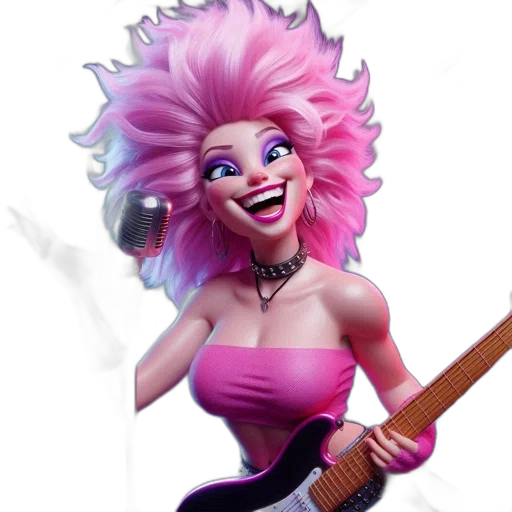 staff, hair, weapon, concept art, 3d render, cartoon, fantasy art, person transparent PNG cut-out