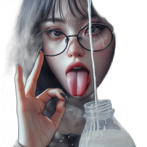 bottle, face, mask, creature, photorealistic, concept art, fantasy art, cyberpunk transparent PNG cut-out