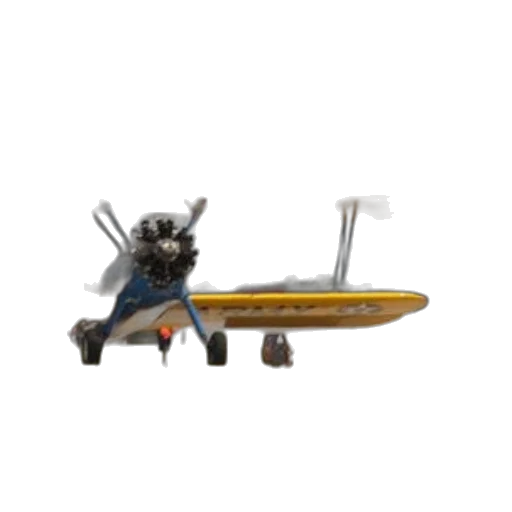 animal, staff, 3d render, concept art, outer space, yellow, biplane, blue transparent PNG cut-out