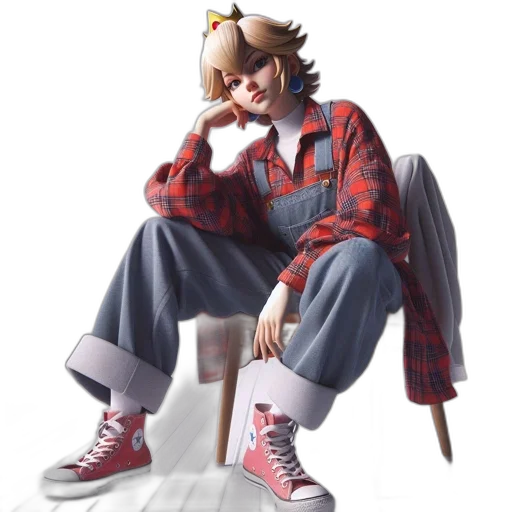 jacket, shoes, creature, concept art, 3d render, anime, vaporwave, relaxed transparent PNG cut-out