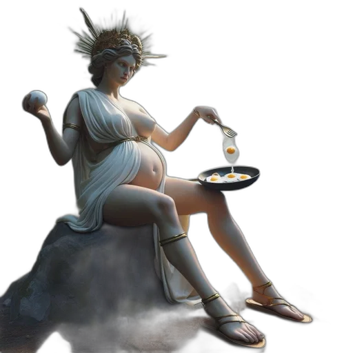dress, food, staff, jewelry, concept art, fantasy art, 3d render, vaporwave transparent PNG cut-out