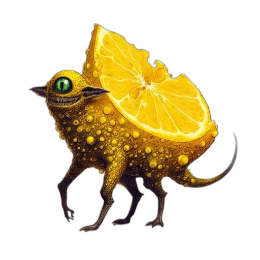 creature, dragon, animal, concept art, fantasy art, pixel art, watercolor, golden transparent PNG cut-out
