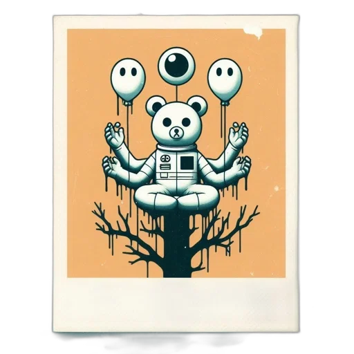 robot, creature, animal, tree, concept art, pixel art, fantasy art, comic book art transparent PNG cut-out