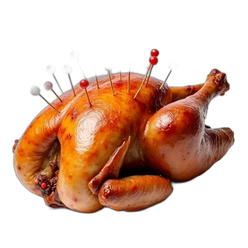 food, animal, creature, hair, photorealistic, 3d render, roasted, turkey transparent PNG cut-out