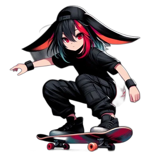 weapon, hat, creature, animal, anime, concept art, 3d render, cartoon transparent PNG cut-out