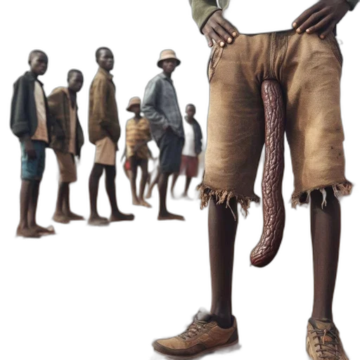 animal, shoes, staff, creature, concept art, earth tones, individual, khaki transparent PNG cut-out