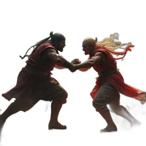 sword, weapon, concept art, fantasy art, 3d render, comic book art, fire, red transparent PNG cut-out