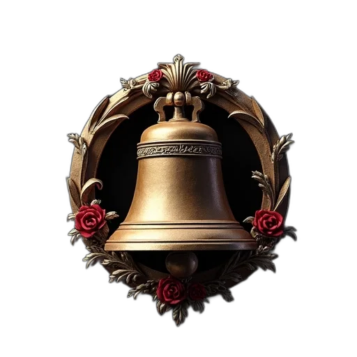 crown, jewelry, hat, flower, 3d render, photorealistic, fatal, bell transparent PNG cut-out
