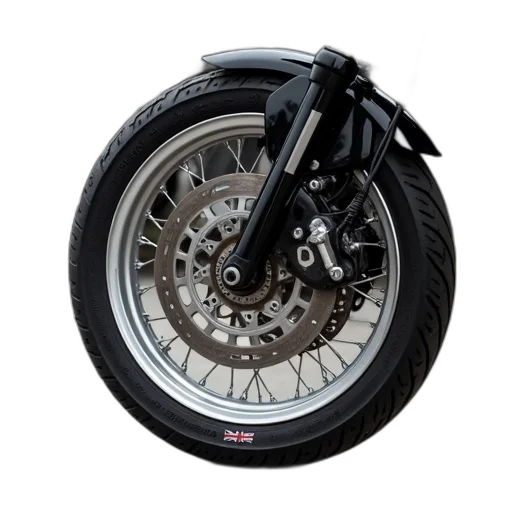 3d render, photorealistic, close-up, motorcycle, tire, black, rubber, compound transparent PNG cut-out