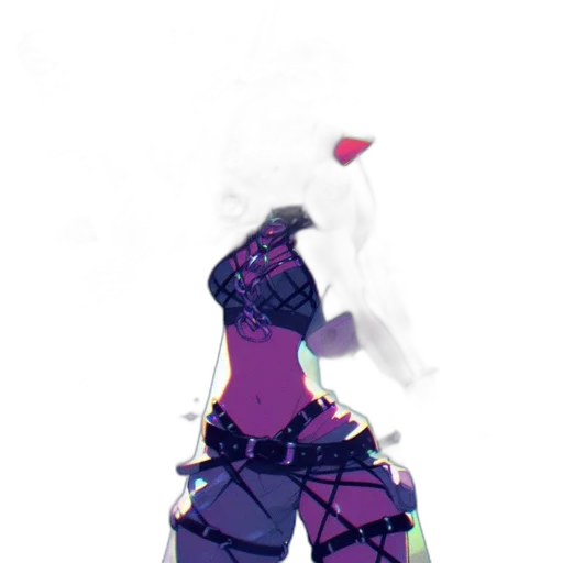 dress, mask, robot, weapon, concept art, pixel art, 3d render, anime transparent PNG cut-out