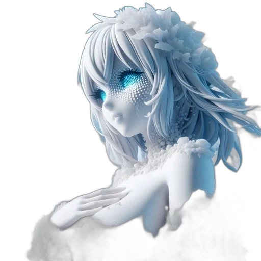 mask, robot, creature, face, fantasy art, concept art, anime, 3d render transparent PNG cut-out