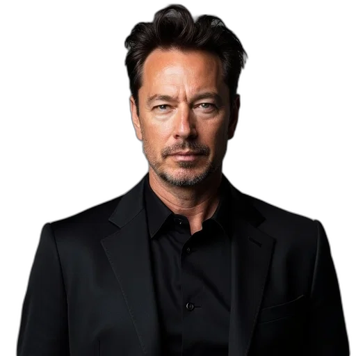 face, hair, staff, jacket transparent PNG cut-out
