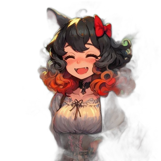 dress, staff, mask, creature, pixel art, watercolor, anime, concept art transparent PNG cut-out