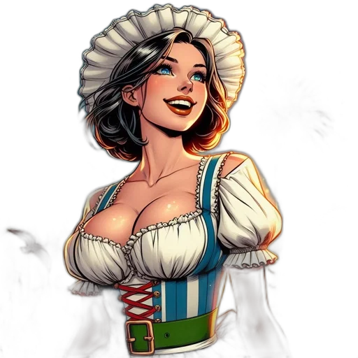 dress, staff, hat, concept art, comic book art, fantasy art, pixel art, woman transparent PNG cut-out