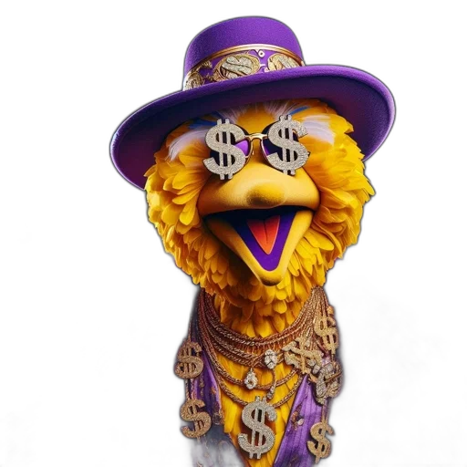 mask, jewelry, staff, hat, 3d render, anthropomorphic, figure, yellow transparent PNG cut-out